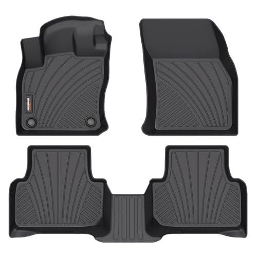 Binmotor-All Weather Floor Mats for Volkswagen Taos AWD 2026 2025 2024 2023 2022, Heavy Duty Car Floor Liners-Black for Taos Accessories - style: 1) Car Mats for VW Taos AWD (2022-2026)