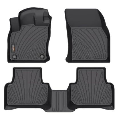 Binmotor-All Weather Floor Mats for Volkswagen Taos AWD 2026 2025 2024 2023 2022, Heavy Duty Car Floor Liners-Black for Taos Accessories - style: 1) Car Mats for VW Taos AWD (2022-2026)