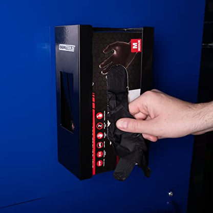 OEMTOOLS 23125 Black Magnetic Glove Dispenser, Disposable Gloves Box Holder, Magnetic Glove Box Holder for Wall Mount - color: Black