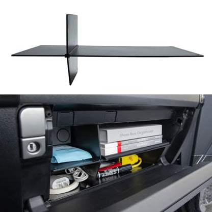 JDMCAR Compatible with Toyota 4Runner Accessories 2010-2023 2024 Glove Box Organizer and GX 460 (2010-2023)，Insert ABS Black Materials 4-Runner Compartment Tray - color: For 2010-2024 4Runner