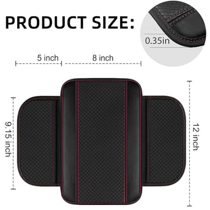 NBTEPEM 6 PCS Car Steering Wheel Cover Set, Microfiber Leather Steering Wheel Covers Universal 14.5-15 inch, Center Console Cover, Seat Belt Cushion, Cup Holder Coaster, Car Accessories Set Pink - color: Black with pink, size: Steering Wheel Cover Set