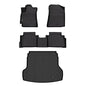HAFIDI® Floor Mats & Cargo Liner Set Fit for 2019-2024 Kia Forte丨S丨EX丨FE丨LX丨LXS丨GT丨GT-Line丨All Weather Protection TPE Anti-Slip Automotive Full Set Floor Liners Custom Accessories - Black - style: 2) For Forte 2019-2024 Full Set