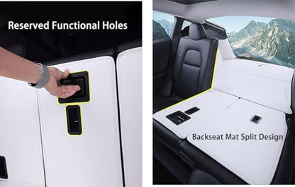 Compatible with 2026 Tesla Model Y Juniper Refresh 5-Seat Full Coverage Trunk Liner Heavy Duty Dog Mat Protector Cover Cargo Liner All Weather Waterproof (Black) - color: Black with Black Stitching, size: 2026 Juniper Full Coverage Cargo Mat#1