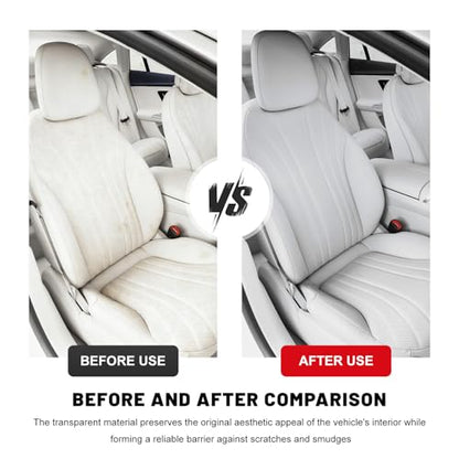250PCS Disposable Car Protective Covers Set, Clear Plastic Seat Protectors w/Steering Wheel, Gear Shift & Handbrake Covers, Transparent Seat Cover for Car Truck Bus Airplane - color: 250 PCS