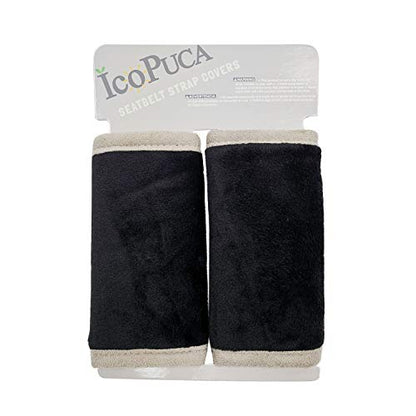 Car Seat Strap Pads Covers for Baby Kids, Seat Belt Covers Cushion for boy Girl, Protect Neck and Shoulder rubbing, Anti-Slip Design, Universal for Stroller/Carrier/Pushchair Black - color: Black