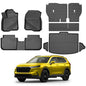 KUST Floor Mats Cargo Mat Set for Honda CR-V 2023-2025 2026 (Not for Hybrid), All Weather Cargo Trunk Liner Backrest Mat for CRV Accessories TPE Rubber Raised Edge (for Cargo in Lower Deck Position) - style: For │ CR-V 2023-2026 │ Full Set