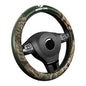 Mossy Oak Camo Steering Wheel Cover, Durable Grip Car Steering Cover, Universal Fit 14.5"–15.5" - Made with Premium Green PVC Leather and Cotton Fabric, Anti-Slip - Official Licensed Product - color: Green