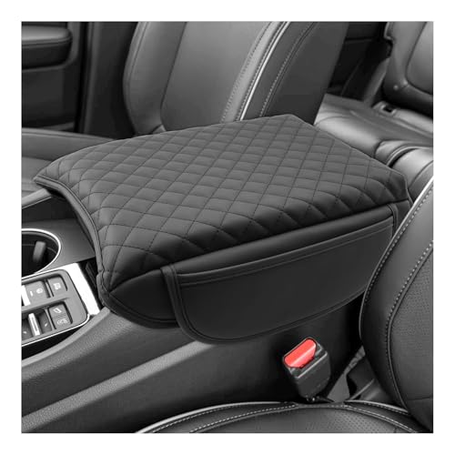 SXCY for 2025 2026 Honda Passport Armrest Cover Pad for 2024-2026 Honda Passport/Pilot Accessories 2024 2025 2026 Passport Center Console Cover w/Soft Cotton Cushion (Added-Pad w/Side Pockets) - color: 2024-2026 Passport/Pilot Add Pad
