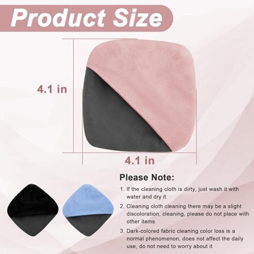 BFXM Car Screen Cleaner, 4.1''×4.1'' Microfiber Dashboard Wipes, Square Microfiber Cloth, Automotive Display Wipes,Vehicle Screen Cleaner Tool for Dashboard Display, Car Interior Tool (Pink)