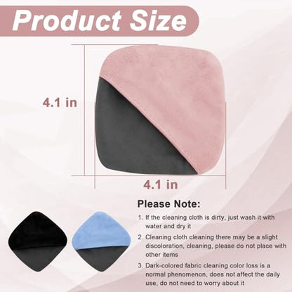 BFXM Car Screen Cleaner, 4.1''×4.1'' Microfiber Dashboard Wipes, Square Microfiber Cloth, Automotive Display Wipes,Vehicle Screen Cleaner Tool for Dashboard Display, Car Interior Tool (Pink)