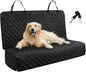 JSTHT Dog Car Seat Cover for Back Seat Waterproof Bench Seat Cover Protector Nonslip Durable Soft Pet Dog Back Seat Cover for Car, Truck, & SUV (Black)