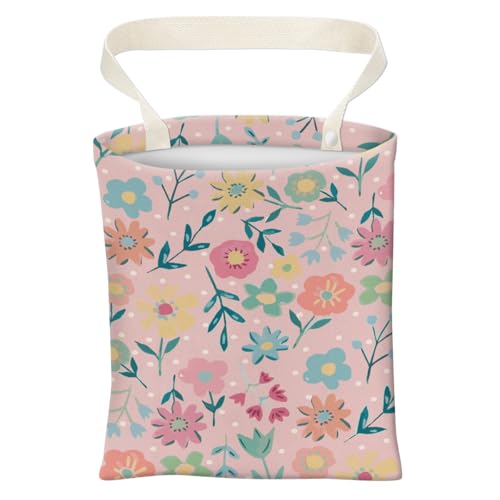 Car Trash Can, Cute Car Trash Bag, Hanging Car Organizer and Storage Bag, Trash Bin for Car Accessories, Vehicle, Travelling, Camping Cute Pink Flower - color: Cute Pink Flower