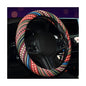 Boho Steering Wheel Cover, 15 Inch Coarse Flax Cloth Ethnic Style Anti-Slip Car Wheel Wrap, Universal Breathable Bohemian Steering Wheel Protector for Cars Vans Trucks (F) - color: F