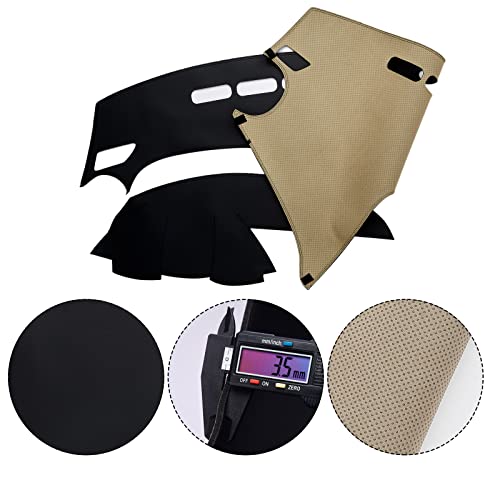 Dashboard Dash Mat Cover Leather Dashboard Pad Sun Protection Anti-Vertigo Mat Blanket Compatible for 2010-2013 Mazda 3 - color: Black, size: 2010-2013 Mazda 3
