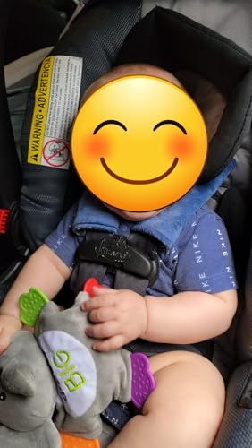 Baby Car Seat Neck Cover, Car Seat Strap Cover, Seat Belt Cushions Pads, Shoulder Strap Protectors, Reversible Pram Harness Covers in Minky Dinosaur, Baby Neck Pad Protector - color: Name of dinosaur