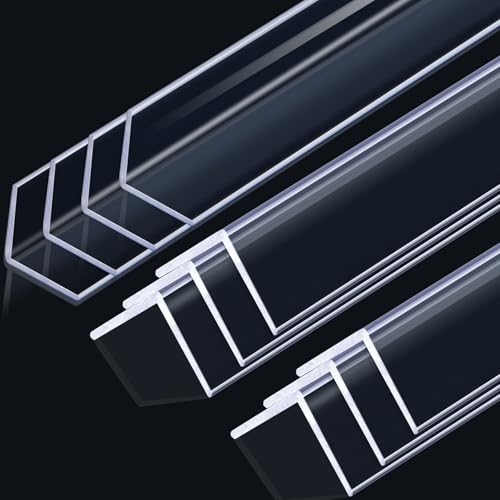 Sasylvia 10 Pcs 2-3/8 x 36 Inches Wall Corner Protector Guards, Avoid Scratching Scuffs, Clear Vinyl Corner Trim Molding, Easy to Install & Cleaning for Door Countertop Furniture Cabinet Protection - color: Clear, size: 2-3/8 x 36 Inches