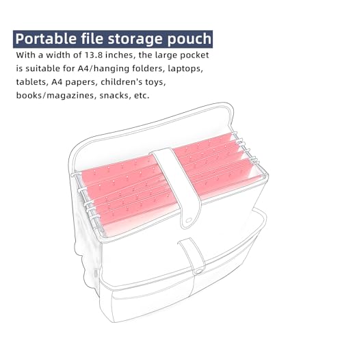 Car Seat Organizer，Universal Fit for Front & Back Seats-Hanging Letters/Legal Folders/Laptops and Tablets，Compatible with Cars, Trucks, and Vans
