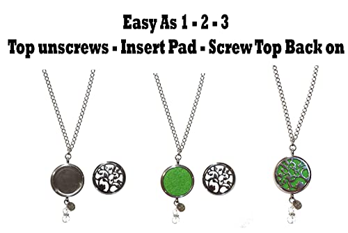Rear View Mirror Car Charm Ornament, Sun Catcher, Hanging Pendent, Stainless Steel Chain and Crystal Accents, Comes in a Gift Box (Aromatherapy Locket) - size: Aromatherapy Locket
