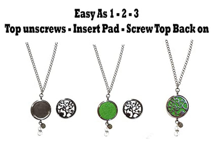 Rear View Mirror Car Charm Ornament, Sun Catcher, Hanging Pendent, Stainless Steel Chain and Crystal Accents, Comes in a Gift Box (Aromatherapy Locket) - size: Aromatherapy Locket
