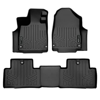 SMARTLINER Custom Fit All Weather Floor Mats 2 Row Liner Set Compatible with 2022-2025 Acura MDX - color: Acura MDX 2022 - 2025