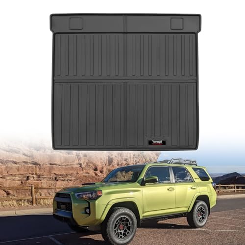 Custom for 2010-2024 Toyota 4 Runner Cargo Mats Trunk Liner All Weather TPE Protection Mat Accessories (for 2010-2024 Toyota 4Runner 5 Seat) - color: for 2010-2024 Toyota 4Runner 5 Seat