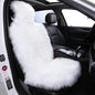 1Pc Faux Sheepskin Wool Fur Car Seat Cover for Cars SUV Trucks Universal Fit, Soft Plush Synthetic Wool Buck Fur Car Seat Cushions by FLMaples (White) - color: White