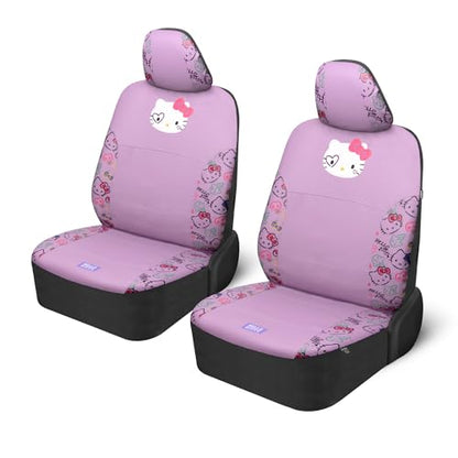 Carbella Hello Kitty Car Seat Covers - Cute Purple Seat Covers, Car Accessories Gift Hello Kitty Accessories 2pc Lavender Car Seat Covers - color: Seat Covers Leather-Purple, style: Hello Kitty
