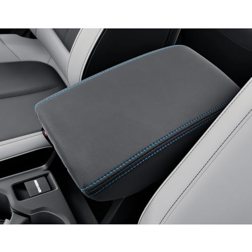 CDEFG for 2025 Forester Center Console Cover Accessories Armrest Cover Arm Rest Pad Middle Console Pad (Not for All 2026 Forester Models) - color: Blue Stitching for 2025 Forester