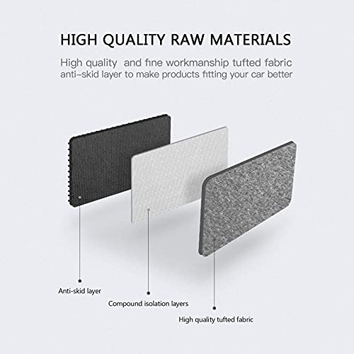 IKON MOTORSPORTS, Custom Fit Floor Mats Compatible with 2021-2026 Kia K5, Gray/Grey Nylon Car Auto Front Rear Carpets Liner 4PC Set Protector, 2022