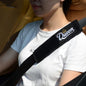 2 Pack Soft Seat Belt Cover Pad with Embroidered Fabric Sticker (Queen) - Comfortable Seatbelt Covers for All Cars and All Ages - Seat Belt Extender Shoulder Pad - Seatbelt Cushion for Backpack - size: Queen