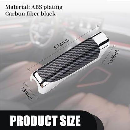 Pack-1 Car Handbrake Cover, Anti-scratch ABS Decorative Protective Case, Automobile Interior Supplies, Universal for Most Cars, SUVs and Vans (Carbon Fiber Black), LEESST301CB-1PC