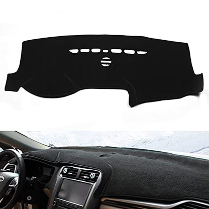 x xotic tech Center Console Dashboard Mat Pre-Cut Non-Slip Sunshield Sun Glare Protector Dash Carpet Pad Black Cover Compatible with Ford Fusion 2013 2014 2015 2016 2017 2018 2019 2020 - color: Compatible with Fusion 2013-2020