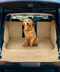 SUV Cargo Liner for Dogs - Water-Resistant Pet Trunk Cargo Cover Mat for SUVs and Sedans with Bumper Flap Protector, Trunk Cover, Non-Slip Liner, (35" X 40") Upgraded 2025 - color: Tan