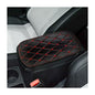 Auto Center Console Pad, PU Leather Car Center Console Box Cushion, Non Slip Soft Armrest Seat Box Cover, Waterproof Vehicle Armrest Protector for SUV, Truck, Car (Rhombic Lattice Black/Red) - color: Rhombic Lattice Black/Red