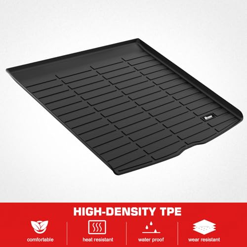 IKON MOTORSPORTS TPE Cargo Trunk Liner, Compatible with 2020-2025 Mercedes-Benz W167 V167 GLE-Class SUV, Custom Fit All Weather Protection Heavy Duty Rear Trunk Tray Cargo Mats Protector, Black