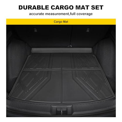 Cargo Liner Fit for Honda CRV 2026 2025 2024 2023 (Gasoline & Hybrid): TTX LIGHTING Cargo Mat All-Weather TPE Trunk Mat Cargo Tray CR-V Accessories (Fit Upper Deck Only) - color: for Honda CR-V | 2023-2026 | Cargo Mat