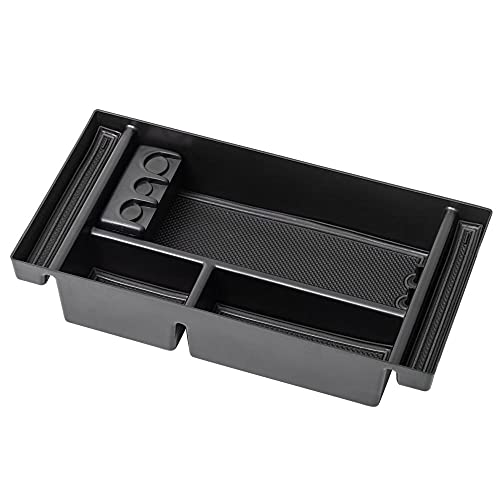 Center Console Organizer Tray Compatible with Chevy Silverado 1500/GMC Sierra 1500 2019-2022 Accessories and 2020-2023 Silverado/Sierra 2500/3500 HD Armrest Box - Full Console w/Bucket Seats