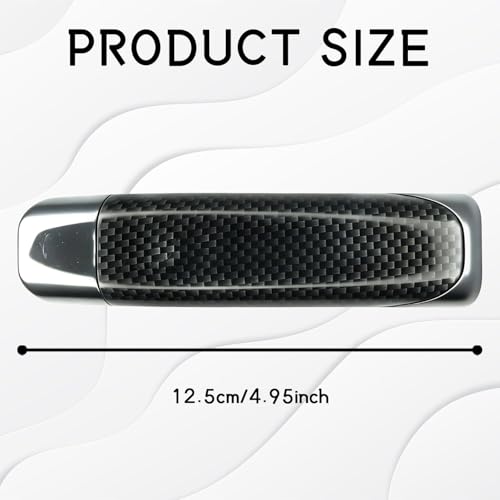 Car Handbrake Cover, Anti-Scratch Wear-Resistant Protective Cover, Self-Adhesive Comfortable Parking Brake Handle Cap, Universal Fit for Most Cars Trucks SUVs Carbon Fiber Interior Accessories