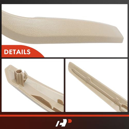A-Premium Pair Door Armrest Brackets Compatible with BMW E84 Series X1 2010-2015, Door Handle Cover 2-PCS, Driver and Passenger Side, Beige, Inner Door Grab Handle - Replace # 51412991777, 51412991778