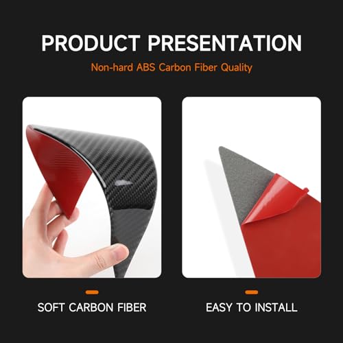 Car Rear Seat Cup Holder Cover Decals for 2011-2023 Dodge Charger/Chrysler 300 Accessories Carbon Fiber Interior Stickers - color: Cup Holder-a