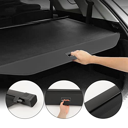 D-Lumina Cargo Cover - Compatible with 2010-2021 2022 2023 2024 Toyota 4Runner - Retractable Rear Luggage Trunk Security Covers Protector Anti Theft Shield Shade, Canvas - size: Black-Fit 4Runner 2010-2024