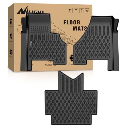 Nilight TPE Floor Mats for Freightliner Cascadia 2018 2019 2020 2021 2022 2023 All Weather Custom Fit Heavy Duty Floor Liners - color: 2018-2023 Freightliner Cascadia Floor Mat