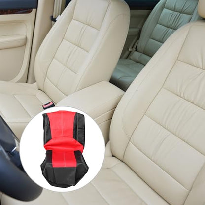 UPKOCH Waterproof Car Seat Cover Set with Breathable Fabric, Non-Slip Front and Rear Seat Protectors for SUV and Truck Interior, Crimson and Ebony Cushion and Pillow Included
