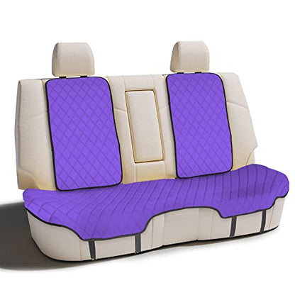FH Group Car Seat Cover Cushion - Cars Trucks SUV, Neosupreme Car Seat Cushions, Waterproof Car Seat Cover Cushion, Universal Fit Car Seat Protector Rear Set Purple - color: Purple, style: Rear Bench