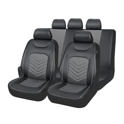 Car Seat Cover Full Set, Comfortable Breathable 5D Mesh Fabric Vehicle Seat Cover, Airbag Compatible Automotive Interior Chair Protecter, Universal for SUV Sedan Truck