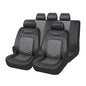 Car Seat Cover Full Set, Comfortable Breathable 5D Mesh Fabric Vehicle Seat Cover, Airbag Compatible Automotive Interior Chair Protecter, Universal for SUV Sedan Truck