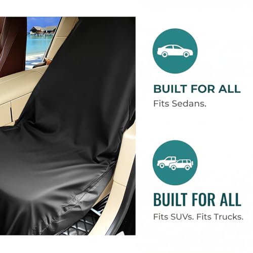 Car Seat Cover, Non-Slip Waterproof Scratch Proof Vehicle Rear Seat Protector, Automotive Interior Chair Protective Cover, Universal for Motorhome Automobile Truck - size: Rear