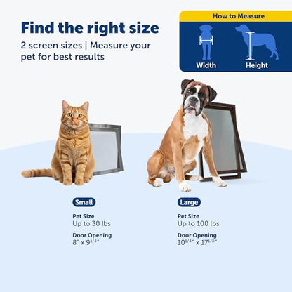 PetSafe Dog Door for Screen Door Size Large for Dogs and Cats up to 100 lb Use in Screen Doors Window Screens and Porch Screens