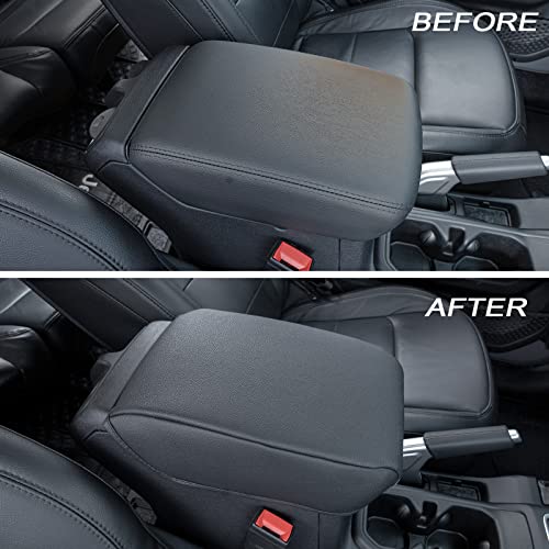 Center Console Armrest Cover Compatible with Jeep Wrangler JL/JLU 2018-2024 2025 2026 and Jeep Gladiator JT Truck 2020-2023 2024 2025 2026, Accessories PU Leather Cushion Protector Pad(Not for JK/JKU)