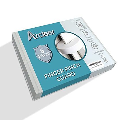 Door Pinch Guard and Door Slam Stopper 6pk. Use Safety Door Guard Made of Soft Foam to Keep Door Open. Serves As a Protector for Kids by Arcleer